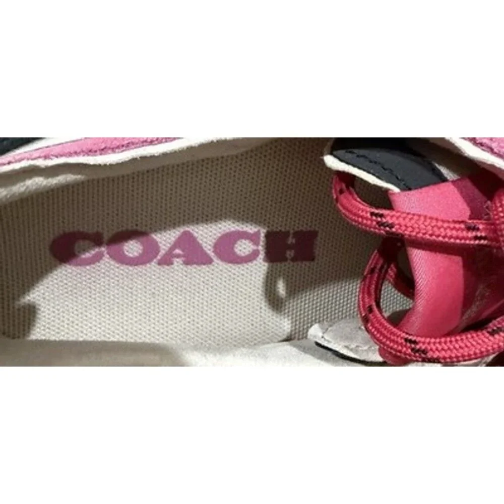COACH Women’s Low-Top Sneakers/ Size 11 White Pink Black